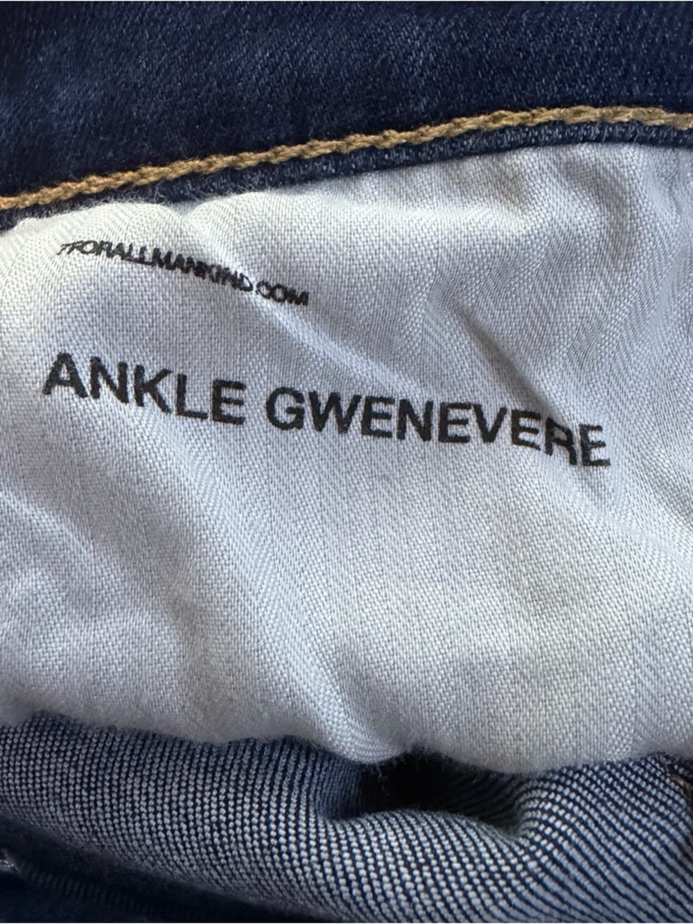 7 For All Mankind Ankle Gwenevere Mid Rise Skinny Jeans – Size 25 (26X26.5) - Picture 4 of 16